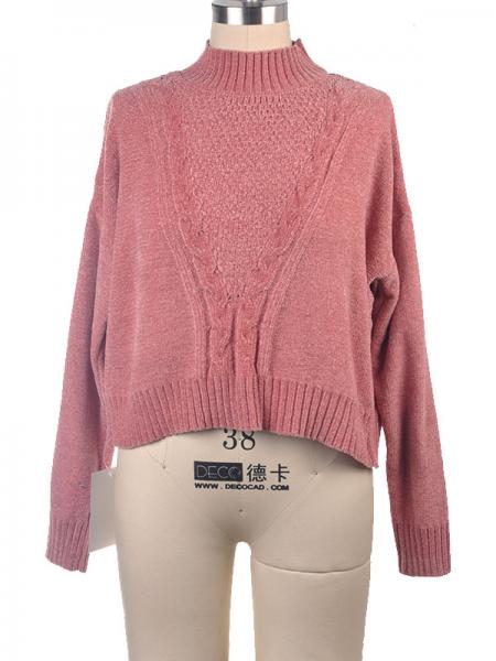 LADIES' CABLE PULLOVER