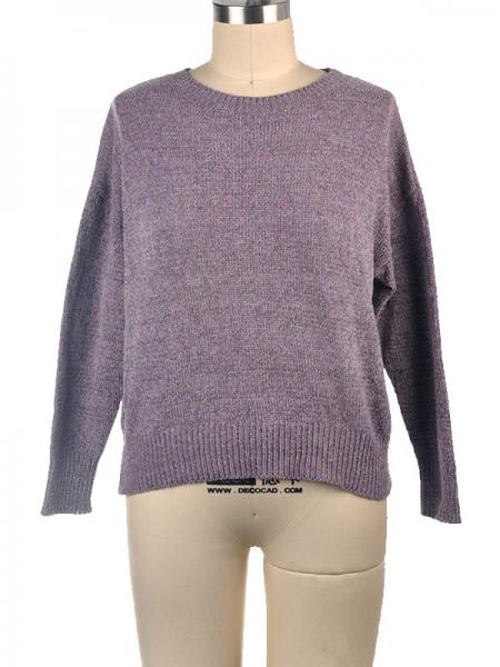 LADIES' COLORFUL LUREX PULLOVER