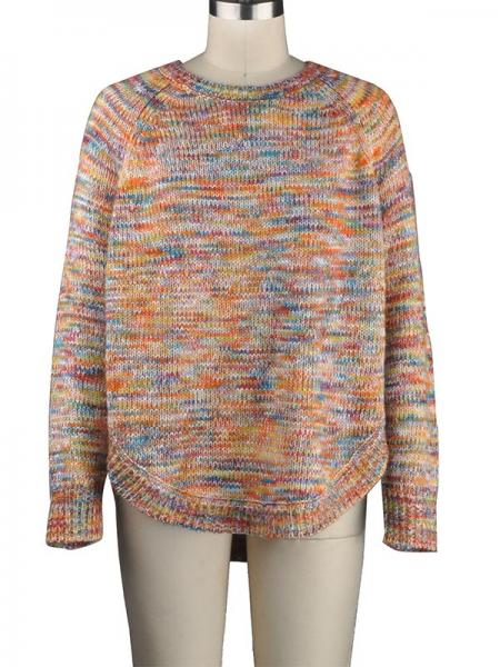 LADIES' COLORFUL PULLOVER