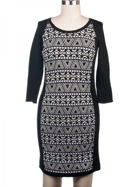 LADIES' JACQUARD DRESS