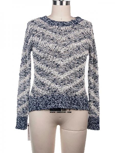 LADIES' JACQUARD PULLOVER