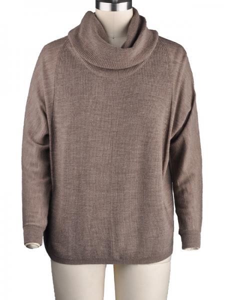 LADIES' MERINO TURTLE NECK PULLOVER